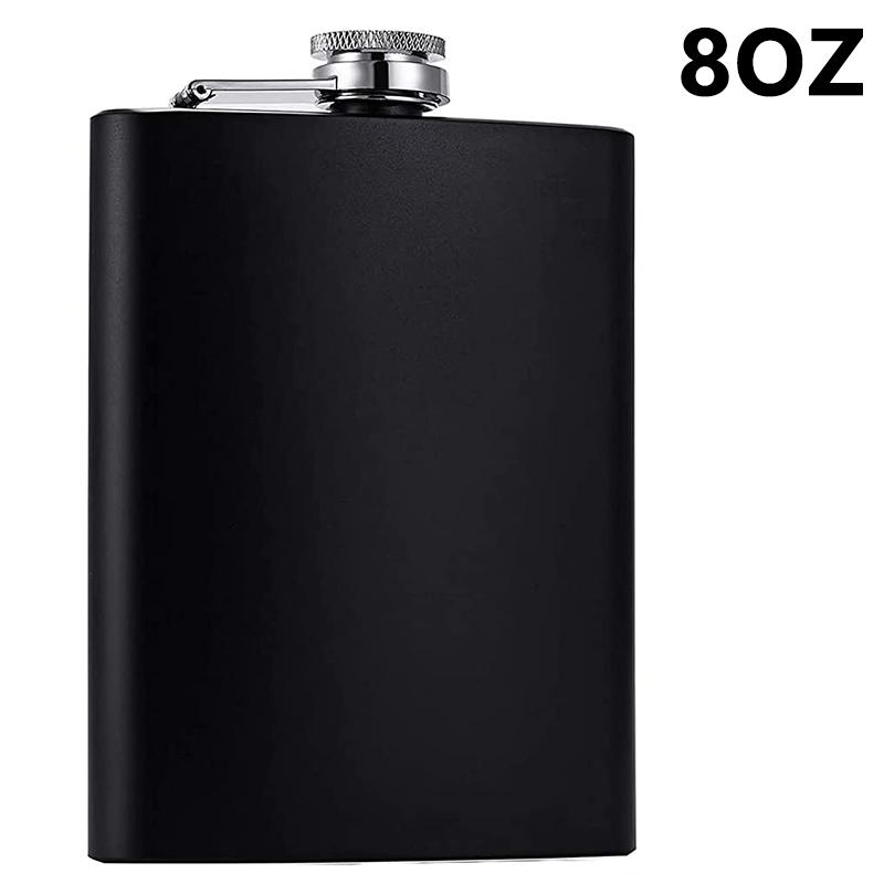 Портативная фляга из нержавеющей стали 7 унций 8 унций, фляжка для виски, винный горшок, кожаный чехол, воронка для бутылки, воронка для путешествий, посуда для напитков, чашка для вина