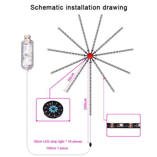 Светодиодная лента с поддержкой Bluetooth, управление через приложение, синхронизация звука и музыки, сверхяркий светодиод с несколькими режимами работы