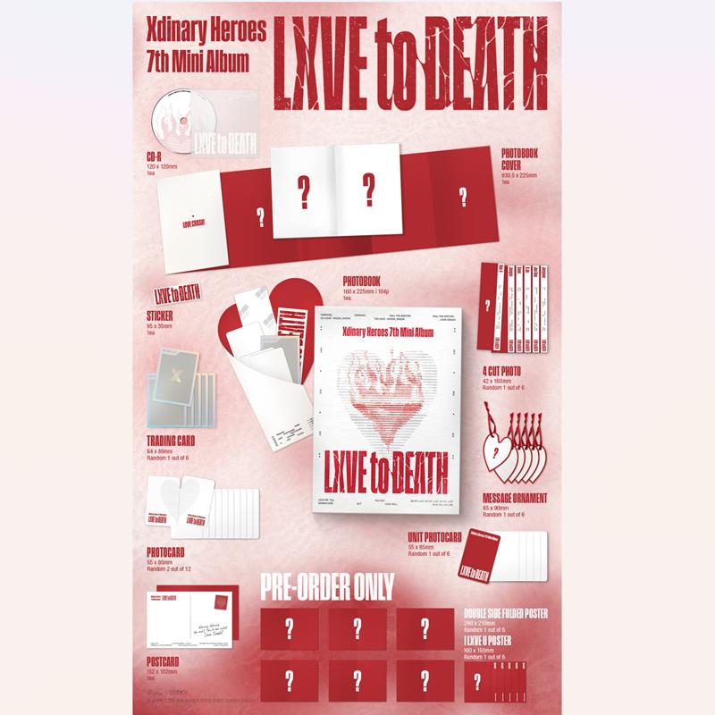 [Pre-order]Xdinary Heroes - Mini 7th Album [LXVE To DEATH](Online Benefit)