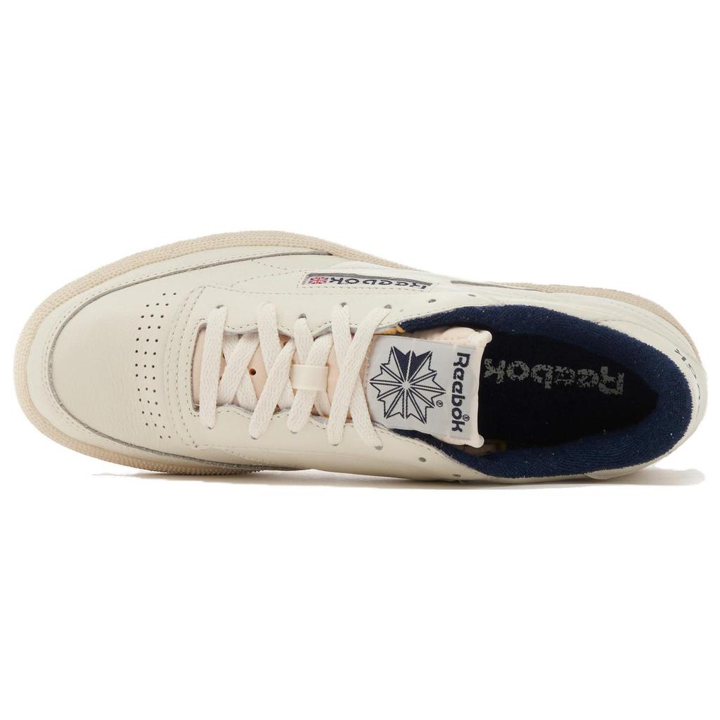 Reebok Club C 85 Vintage Chalk Vector Navy Unisex Sneakers Cream Alabaster 100007796