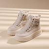 Platform Snow Boots Women's High Top Warm Sports Shoes Winter with Plush Cotton Shoes Women's Sneakers High Top Women's Boots