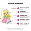 50 Cartoon Cute Princess Children's Stickers Ins Creative Waterproof Stickers Pack DIY Water Cup Computer Ipad