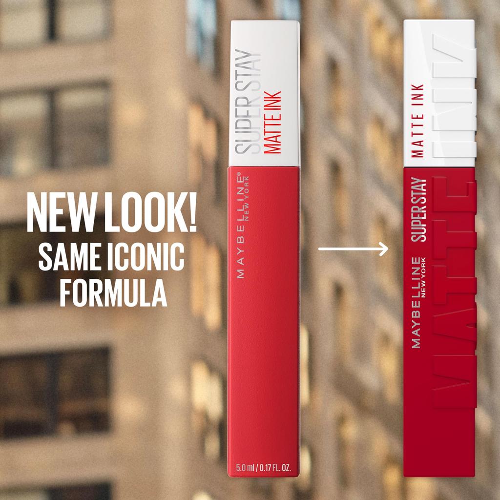 Maybelline SuperStay Matte Ink Жидкая помада Thrill Seeker Стойкое матовое покрытие Высокопигментированный цвет