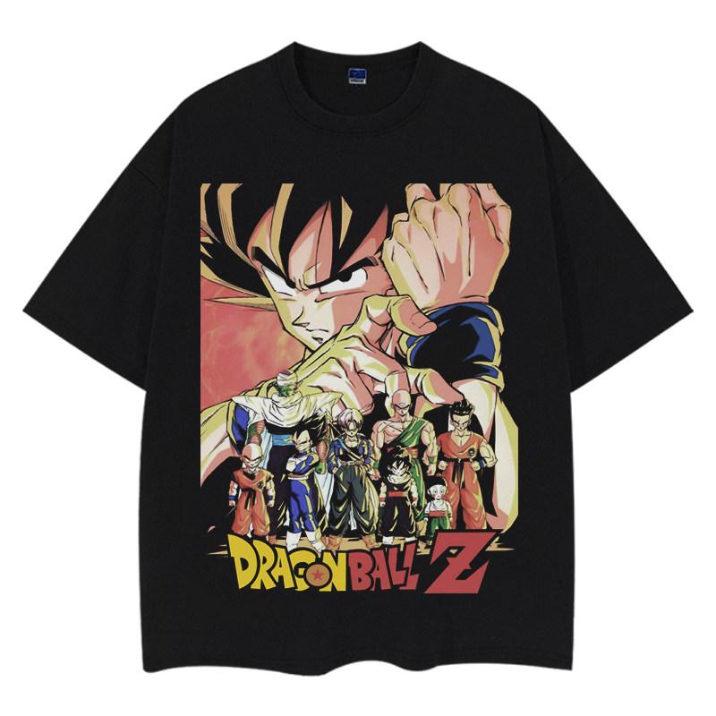 Футболка Dragon Ball Мужская Чистый Хлопок Повседневная С Круглым Вырезом Короткий Рукав Одежда Летняя Спортивная Повседневная Футболка с Коротким Рукавом