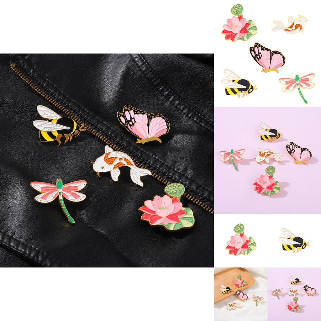 Unique Cartoon Animal Pins With Elegant Metal Badges For Stylish Outfits