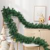 6/9ft Artificial Norfolk Pine Garland Real Touch Christmas Faux Green/Snow Frosted Cedar Pine Garland for Fireplace Table Mantle Wall Indoor