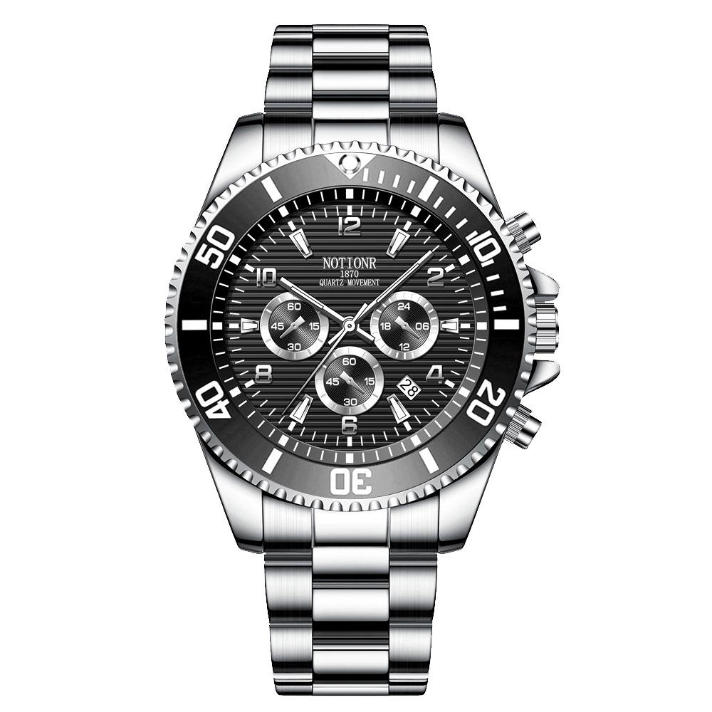 Fashion Business Men's Watch Multi-dial Men's Watch Sports Watch Classic Quartz Watch Stainless Steel Watch Calendar Watch