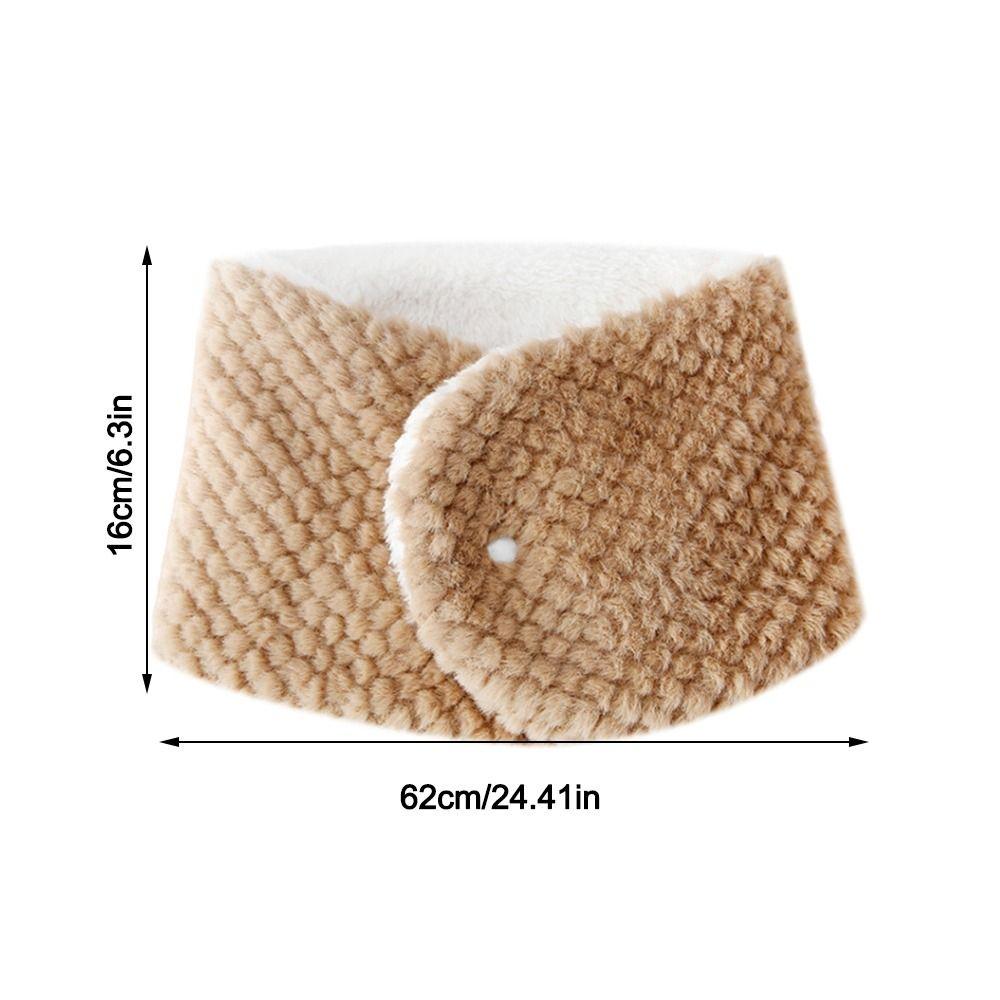 Нагрудник Осенне-зимний плюшевый шарф Ветрозащитный Лыжный Мотоциклетный шарф Теплая защита шеи Мужской Женский