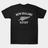 Men Black Print T-shirt Super Large TShirt New Zealand Rugby Shirt Maori Rugby Team Nz Silver No-Cut Transfer Paper Print Cotton Tshirt