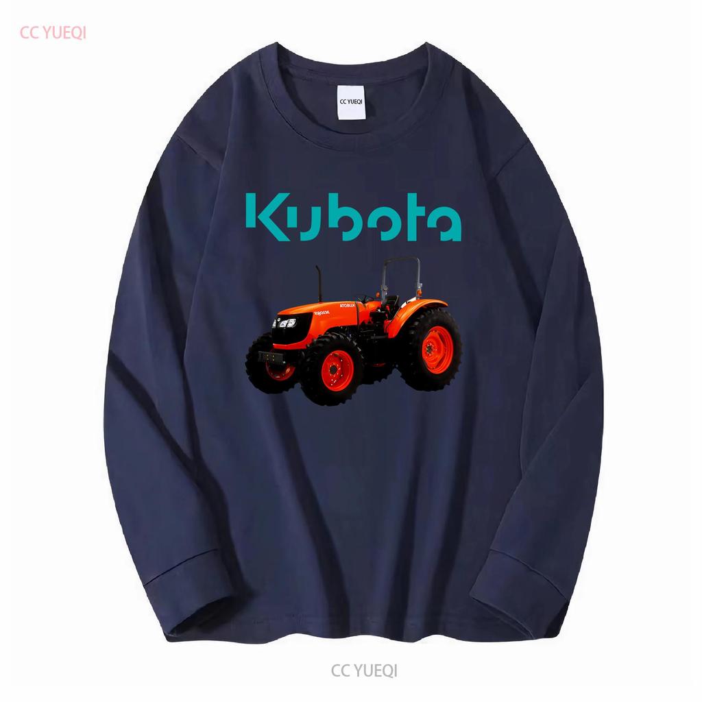 Мужская черная футболка с логотипом трактора Kubota, размер от S до 3XL, винтажная, стильная, повседневная, дизайнерская одежда, мягкая