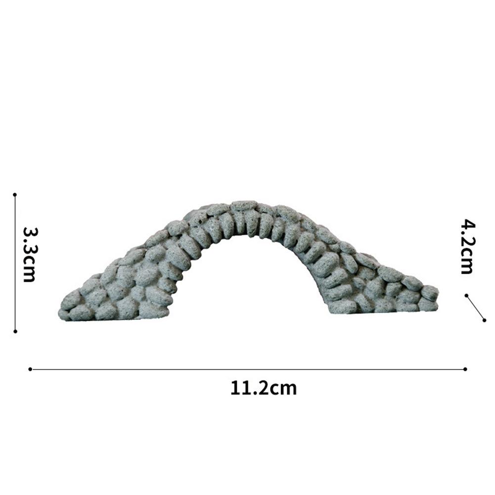 Mini Simulation Bridge Ornament For Fish Tank Decoration Resin Arch Bridge Building Rockery Bonsai For Aquarium LandscapingDecor