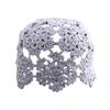 Women Knitting Hat Hollow Crochet Flower Pattern Breathable Handcrafted Hat Outdoor Work Street Wear