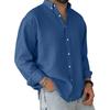 Men's Loose Classic Lapel Multi-pocket Industrial Work Shirt Top