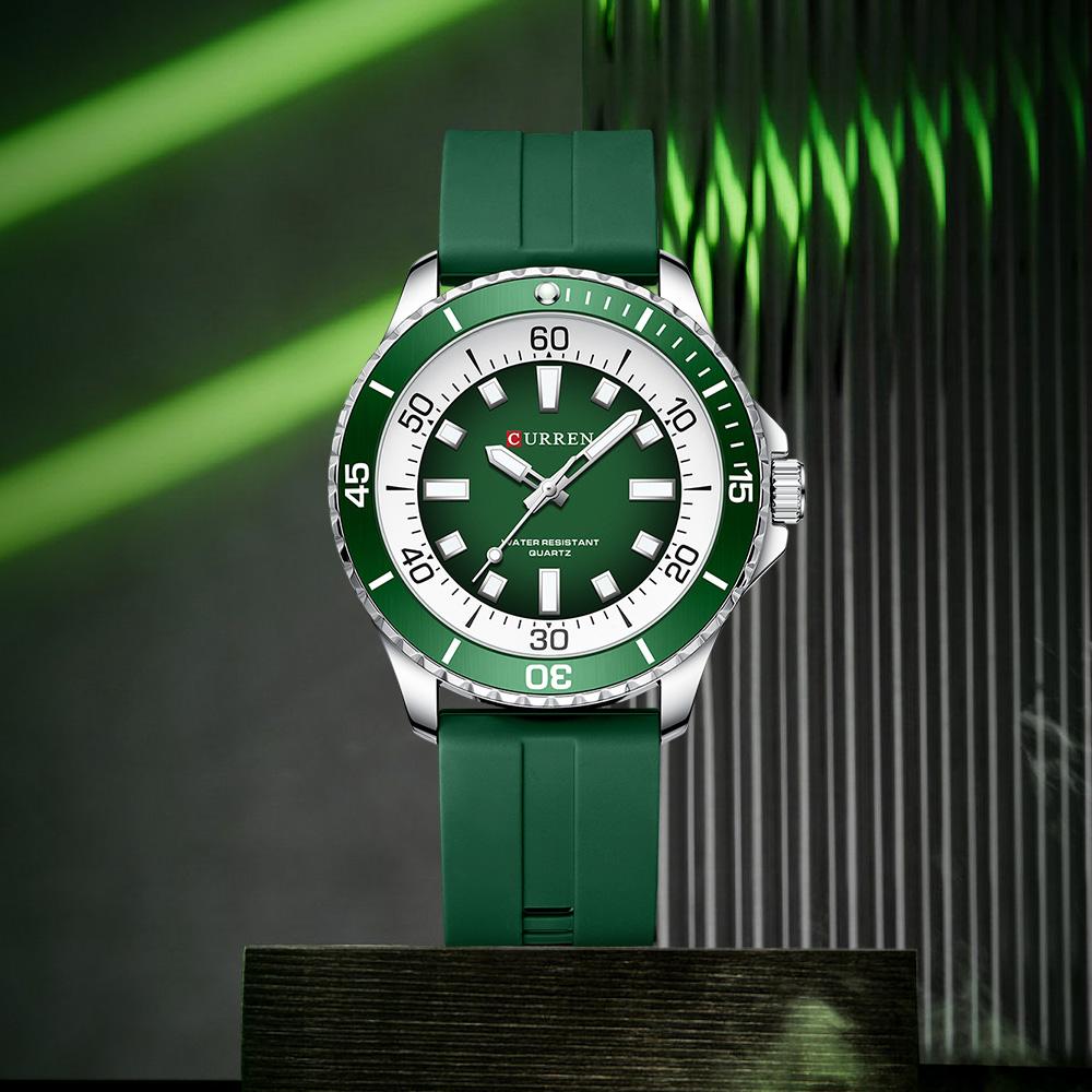 CURREN Простые мужские часы с водонепроницаемой лентой, мужские деловые кварцевые часы