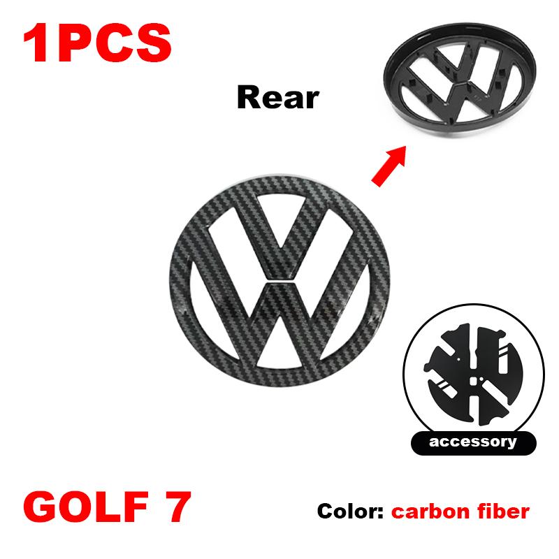 O4Car Front Bonnet Grill Rear Trunk Emblem Logo Badge Accessories 5G0853601 5G0853630H For Volkswagen Golf 7 MK7 2014-2017 Badge