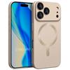 Protective Case - E.F.Connection - for iPhone 17 Pro Max - Shockproof Silicone Golden Magnetic Ring