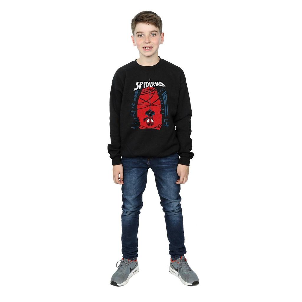 Marvel Boys Spider-Man Hanging Sketch Sweatshirt
