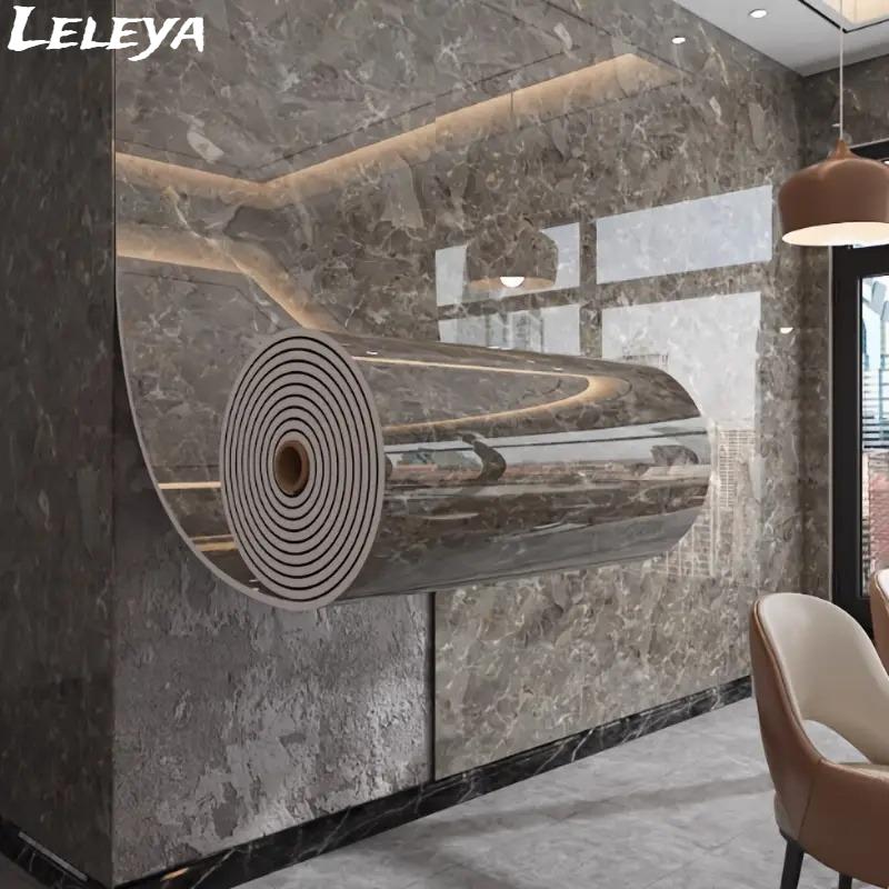 1 Roll of 3D Effect Self Adhesive Marble Tile Sticker Easy To Peel and Paste Wallpaper for Floors Ceilings and Walls Decoration