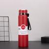 Большая емкость, insulated (термоизолированная) спортивная бутылка для воды из нержавеющей стали 304 с ремешком - Портативная дорожная кружка