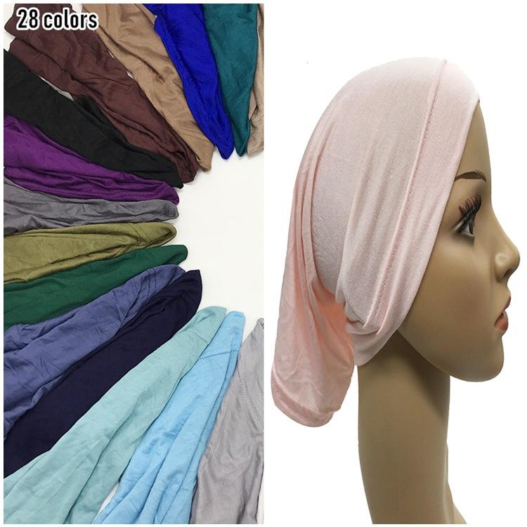 Women's Mercerized Cotton Modal Elastic Tube Hat & Scarf Cap