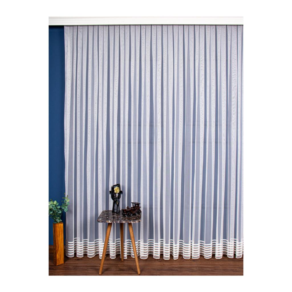 Греческая напольная юбка, конец белой полосатой тюлевой занавески, 300x250 см, 1/2 разреженного ворса, Elision02101