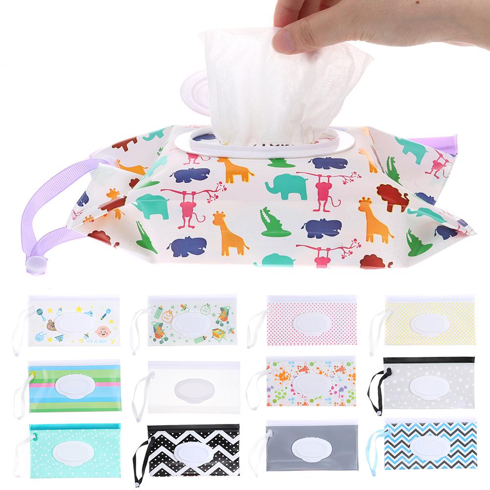 Portable Wet Wipes Bag Flip Cover Napkin Storage Boxes Useful Tissue Box
