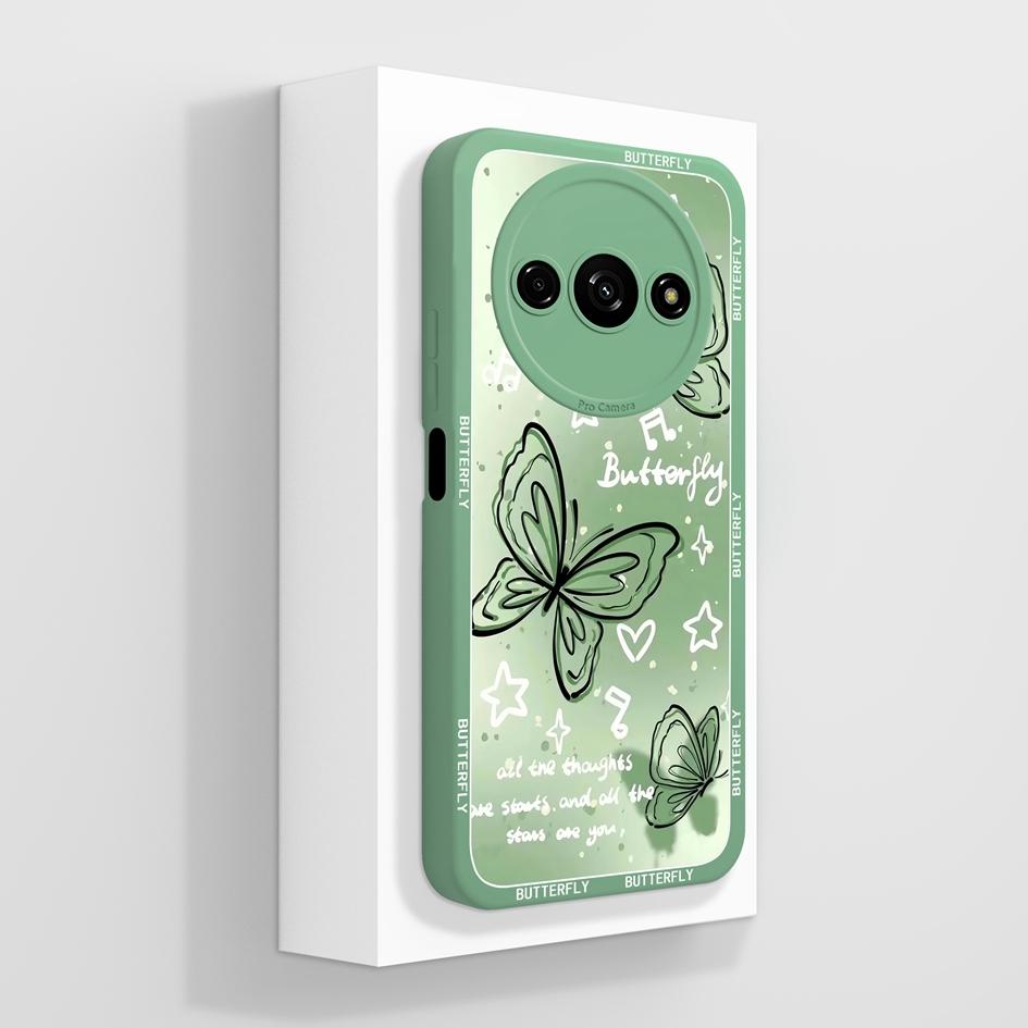 Милый клубничный и медвежий противоударный чехол из жидкого силикона для Redmi A1-A4