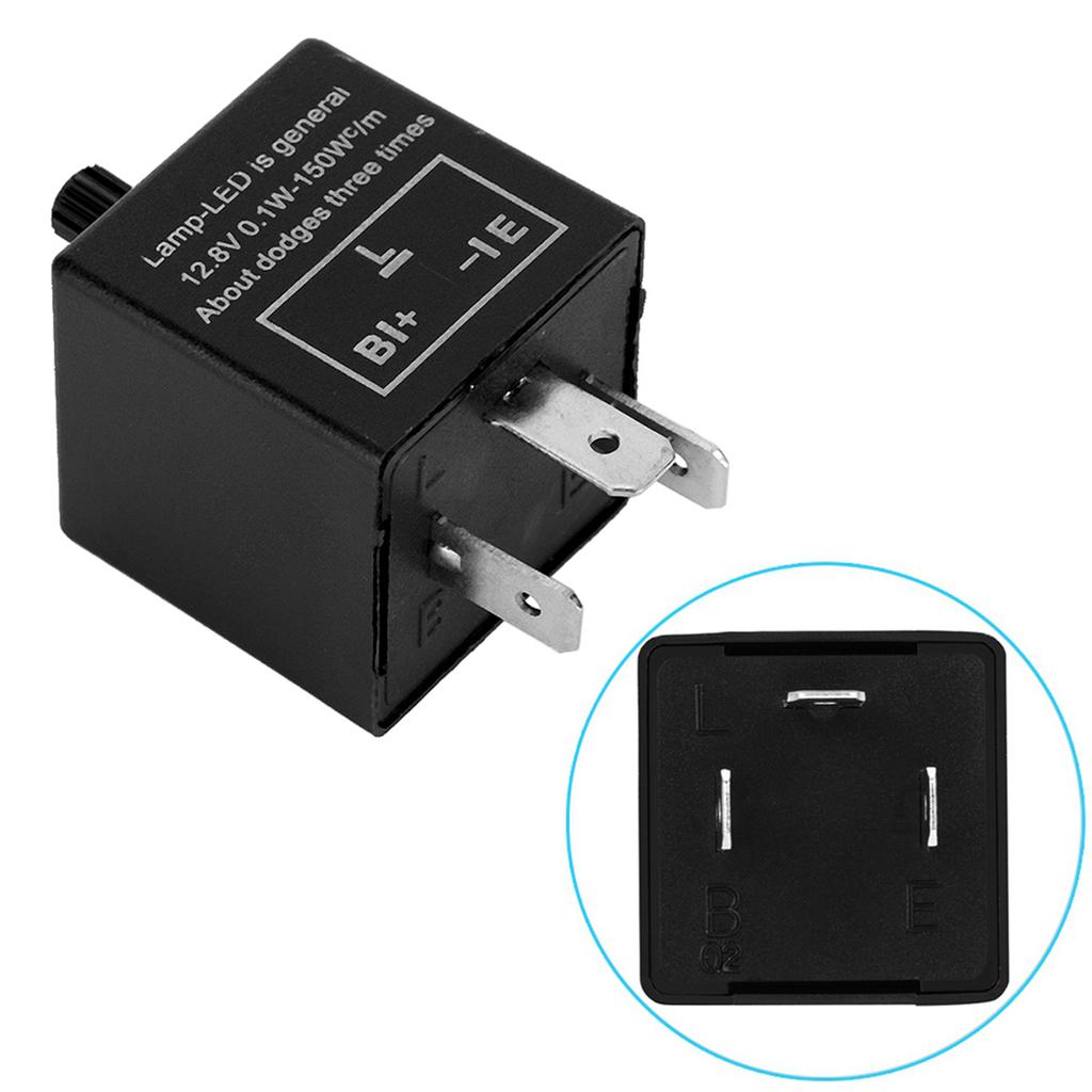 LED Light Relay Relay  Indicator Relay 12V 3 Pin Adjustable LED Light Flasher Blinker Relay Fix For Turn  Indicator