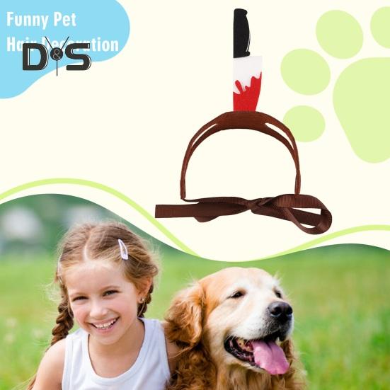 Halloween Dog Hairband Pet Cosplay Party Hair Hoop Dress-up Costume Accessories Funny Headband for Cats Dogs Parties Photoshoots Festivals
