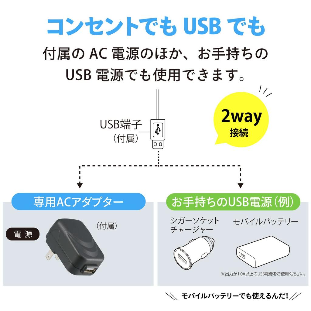 Ohm Electric LED Clip Light Spotlight Непрямое освещение Питание от USB Питание от переменного тока Нейтральный Белый Черный OHM LTC-LC12S2-KN 06-0907