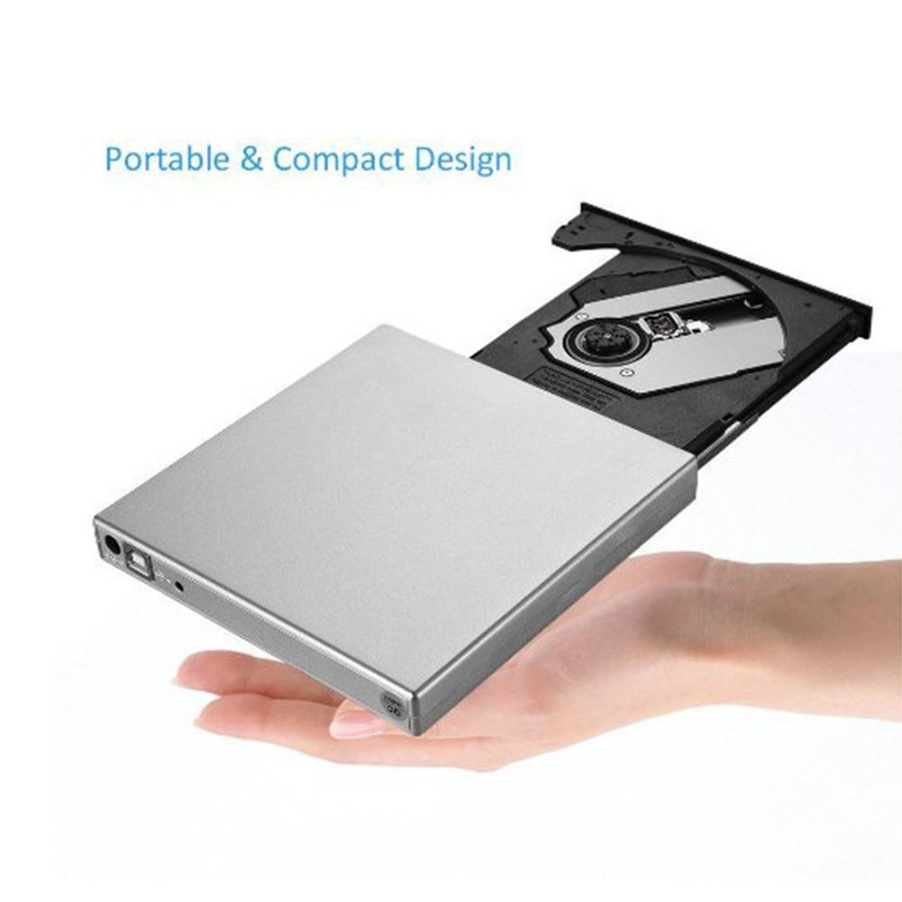 Универсальный внешний оптический привод CD DVD Портативный USB 2.0 внешний оптический привод DVD для компьютера ноутбука