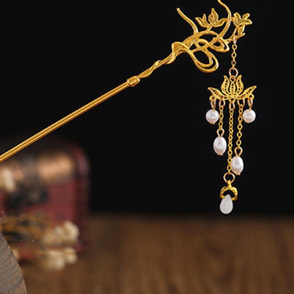 Кисточка цинковый сплав цинковый сплав жемчужный аксессуар для волос женская шпилька для волос заколка для волос в китайском стиле заколка для волос вилка для волос