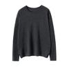 Women's Cashmere Round Neck Pullover Sweater - Autumn/Winter Long Sleeve, Loose Fit Knitwear