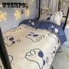 Cartoon Bed Three-piece Set Cute Quilt Cover Children Sheets Student Dormitory Bedding