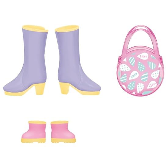 TAKARA TOMY "Licca-chan LG-03 Fun Rainy Day Set" Dress-up Doll Pretend Play Toy, Ages 3 and up, Toy
