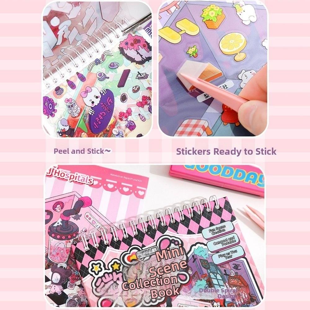 ПЭТ 3D Пейзажная наклейка Декомпрессионные 3D Наклейки Сцена Карманая Кабина Детские Подарки