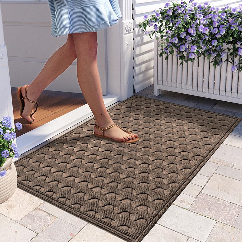Commercial Rubber Non-slip Entry Carpet Floor Mat Door Mat Entry Mat Outdoor Hotel Polyester Nordic Wind Foot Mat