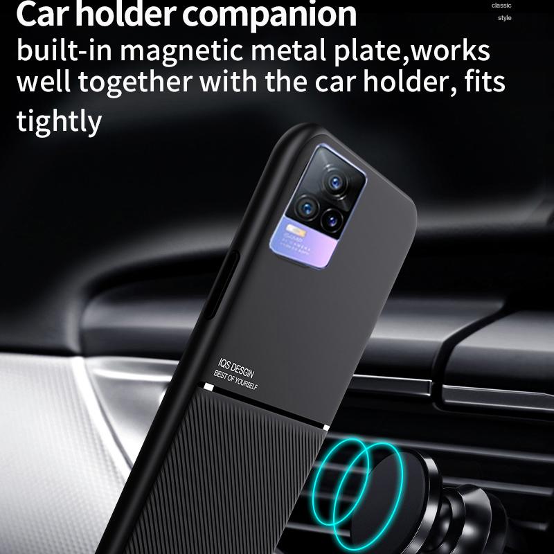 Case Soft Matte Phone Leather For Vivo V25 V21e V20 Pro Se Y20 Y30 Y50 Y70 Y31 Y51 Y52s Y35 Y73 Y73s Armor Shockproof Car Holder Tpu Back Cover Shell