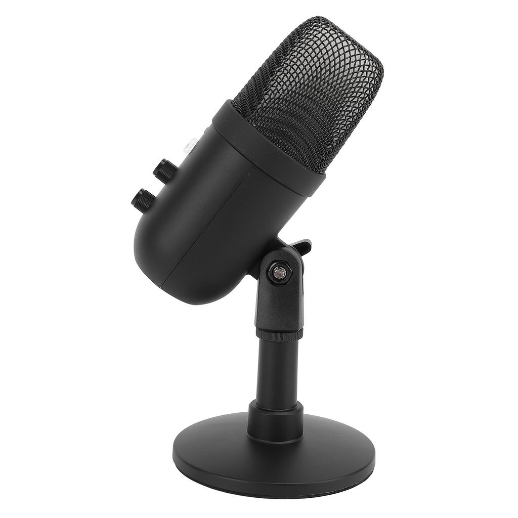 Игровой микрофон для подкастинга, потокового видео, USB-микрофон для ПК, конденсаторный микрофон с функцией быстрого отключения звука Light Shock