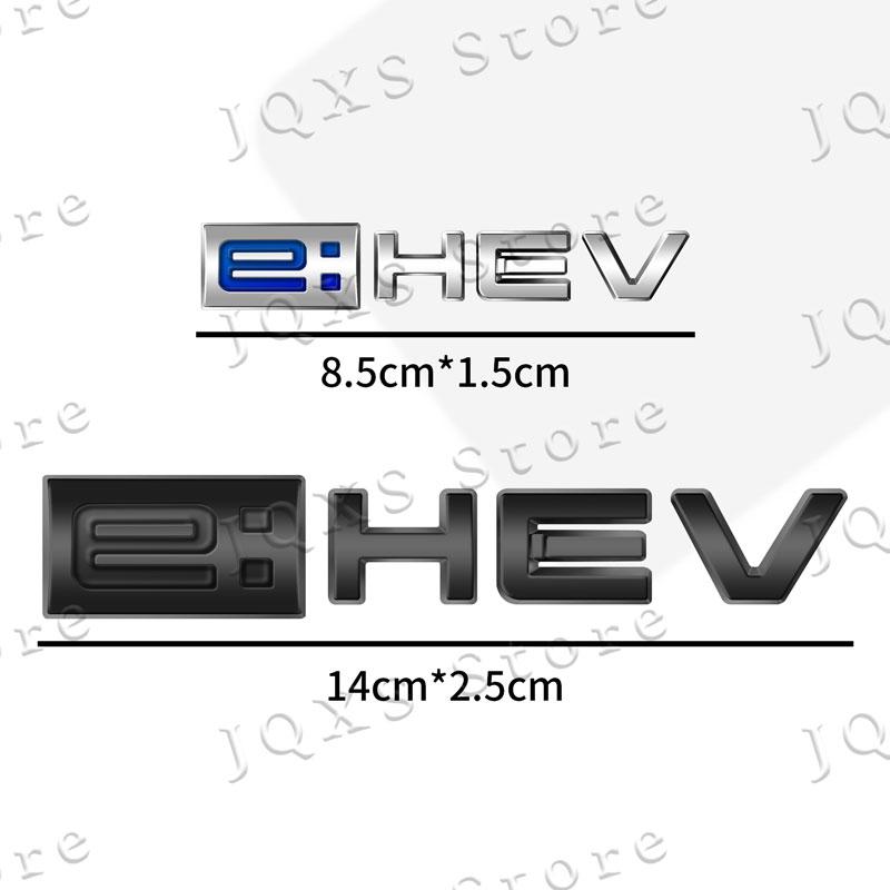 3D ABS Plastic Emblem Car Side Fender Badge Car Rear Trunk Sticker For Honda Odyssey Accord Hybrid e: HEV Logo Accessories
