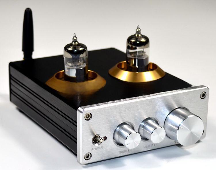 Ламповый предусилитель 6J5 с Bluetooth 4.2/5.0 APTX, регулировкой высоких и низких частот.