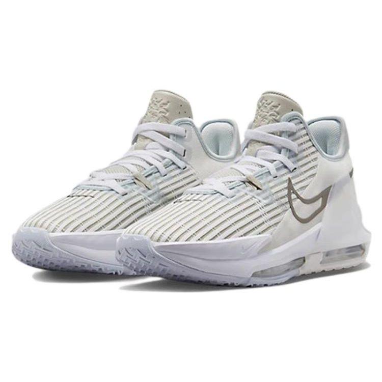 Nike Lebron Witness 6 EP White Metallic Pewter Мужские кроссовки Summit-White Light-Bone Aura DC8994-102
