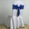 Ready Made Chair Bands Solid Color Satin Ribbon Bows  Wedding Banquet Events Decoration