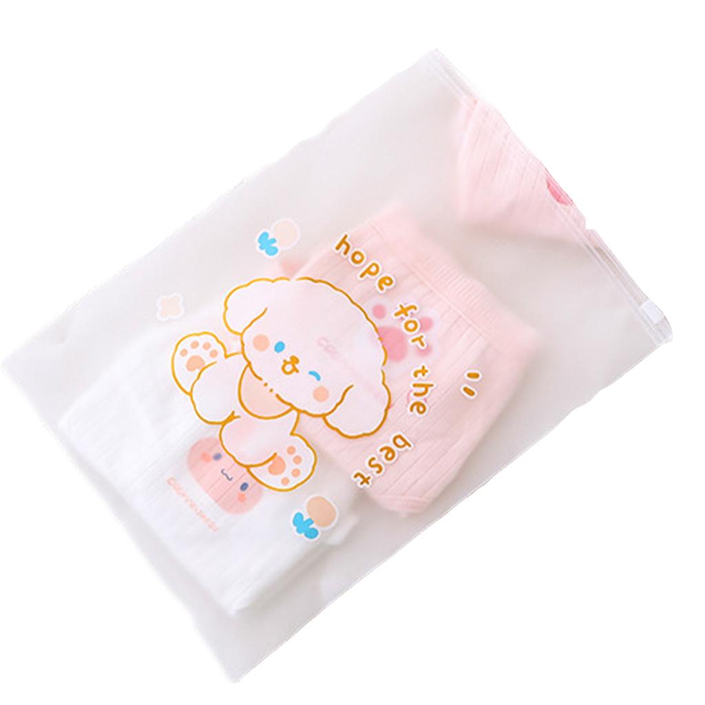 2 шт. сумка для хранения одежды, дорожная мультяшная детская прозрачная сумка для одежды на молнии, симпатичная утолщенная матовая сумка для нижнего белья