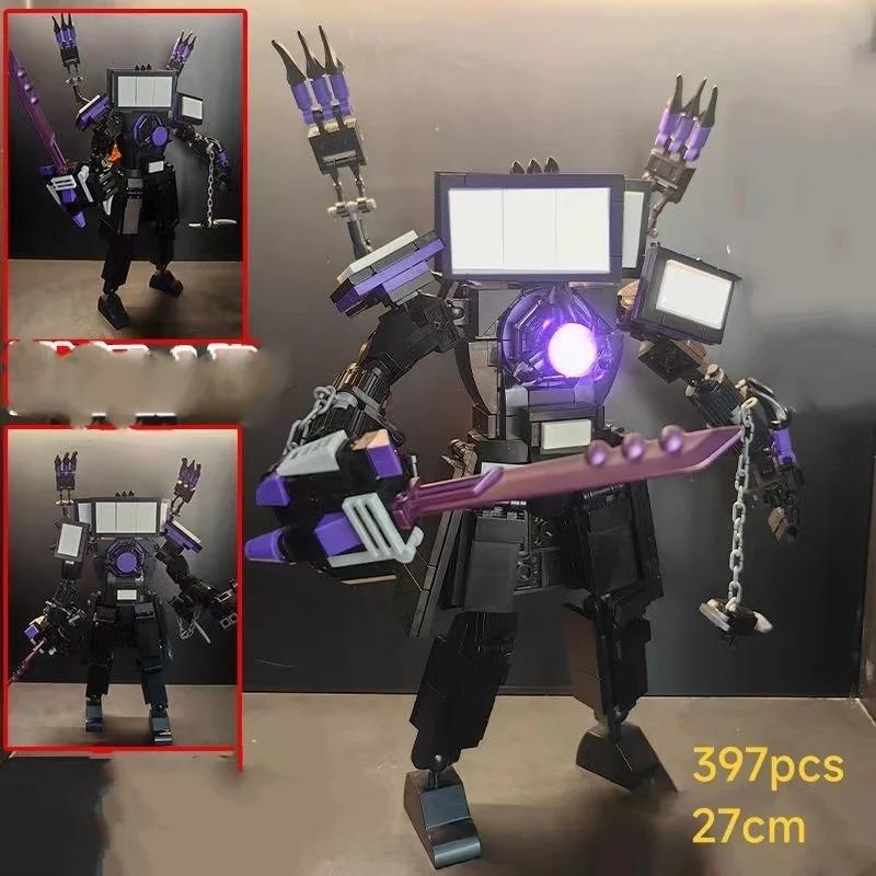 Speakerman Titans Tv Man Titans Cameraman Skibidi Toilet Building Blocks Toy Titans Speaker Man Camera Man Clock Drill Man Brick