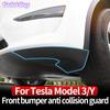 Передний бампер автомобиля, накладка для предотвращения столкновений, передняя планка, защитная панель для передней губы, декоративные аксессуары для модели Tesla 3