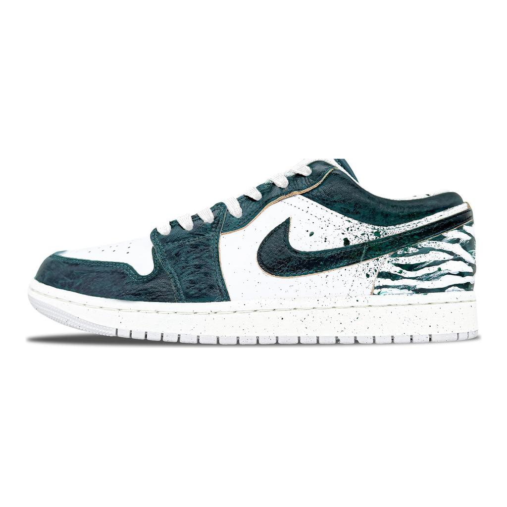 Jordan Air Jordan 1 Low Винтажные Баскетбольные Кроссовки Мужские Jasper FQ7687-300(Команда1034-)