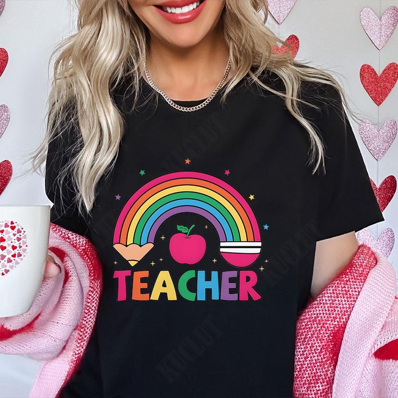 Графические топы Футболки для учителей Одежда Подарки учителям Рубашки для учителей Подарок Летняя мода Футболки Короткий рукав Школа