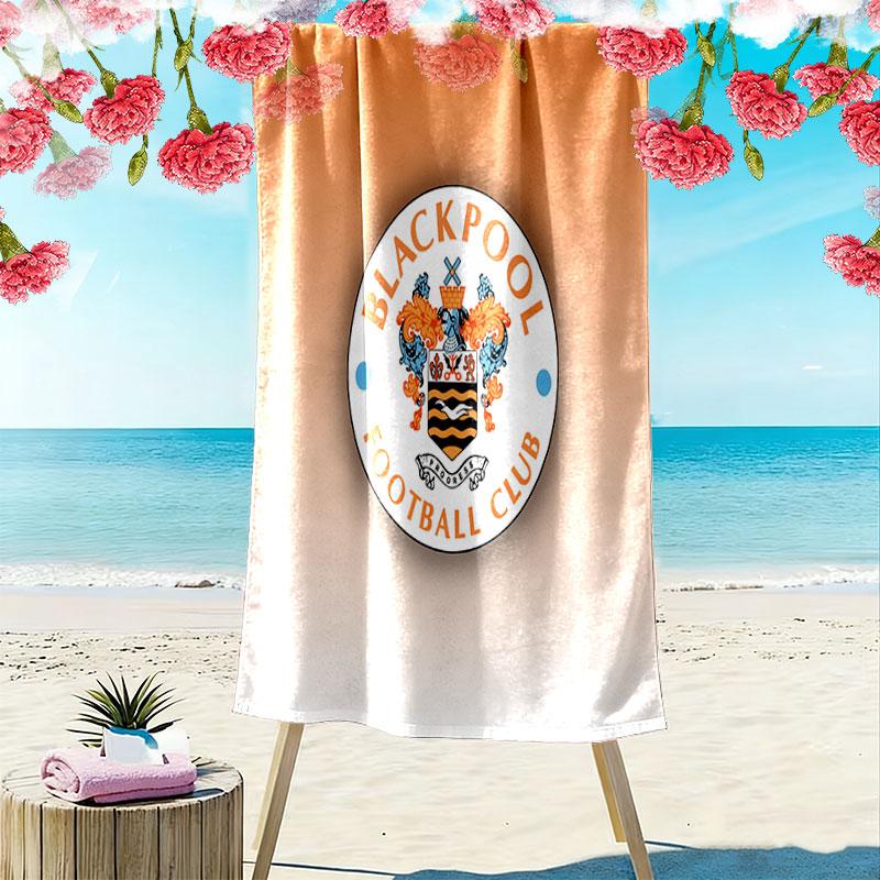 Blackpool F.C Beach Towel, Large Soft Quick Dry Towel for Beach Camping Swimming