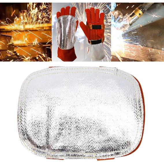 Сварочная накладка на руку, Алюминизированный высокотемпературный защитный экран для сварщика, печи, промышленного котла, резки, плавки, кемпинга